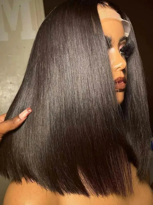 Vietnamese Original Wigs Raw Human Hair 13x6 HD Lace Frontal Wig 250 Density Double Drawn 2x6 13x4 Bob Lace Front Human Hair Wig